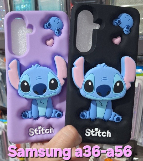 Producto - Fundas silicona popsocket Stich. Samsung a36-a56