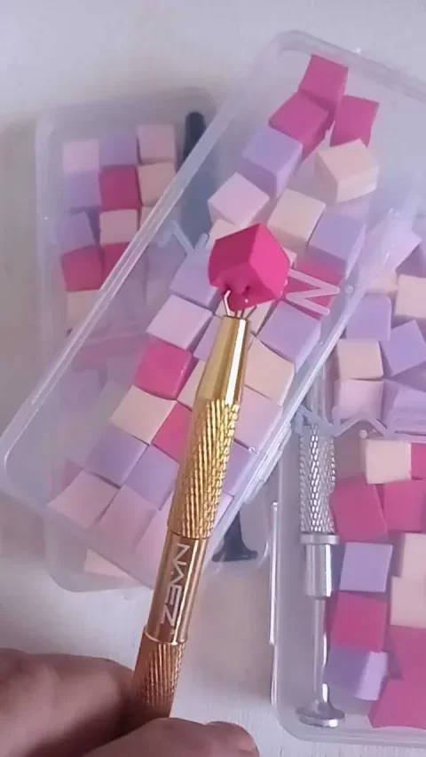 Producto - KIT PINZA + ESPONJAS PARA UÑAS NAEZ