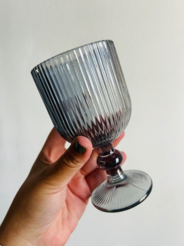 Producto - Copa de vidrio tramado