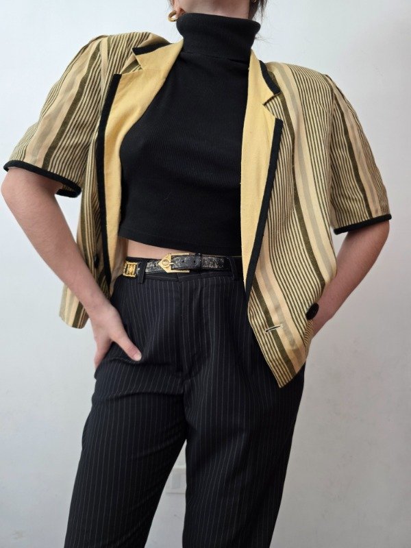 Blazer a rayas amarillo — imagen 4