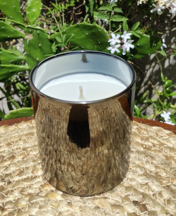 Producto - Vela vaso metalizado