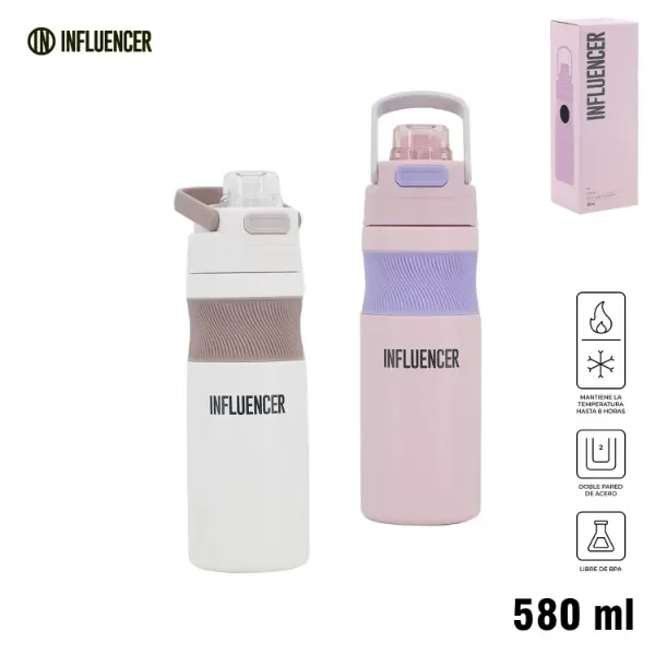 Producto - BOTELLA TERMICA AC INOX INFLUENCER 580 ML 68.X1602 - 0