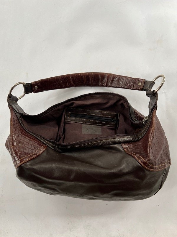 Bag y2k cuero chocolate — imagen 5