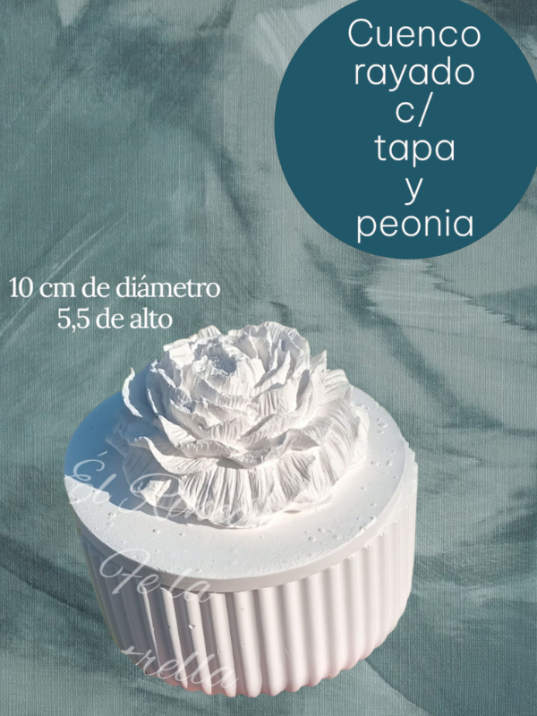 Producto - Caramelera redonda c/tapa y flor a elección