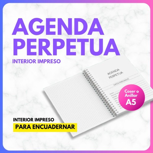 Producto - AGENDA PERPETUA - Impresas para Encuadernar