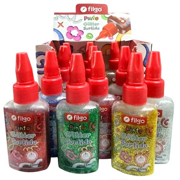 Producto - ADHESIVO GLITTER 25 GR FILGO X 12 UNIDADES