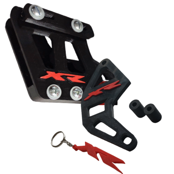 Producto - Kit Guía De Cadena Cubre Piñón Xr +llavero Honda Xr125 150 - 1