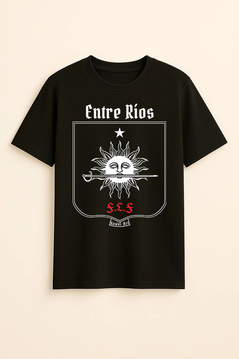 Producto - Escudo de Entre Ríos (Negra Clásica Hombre Frontal)