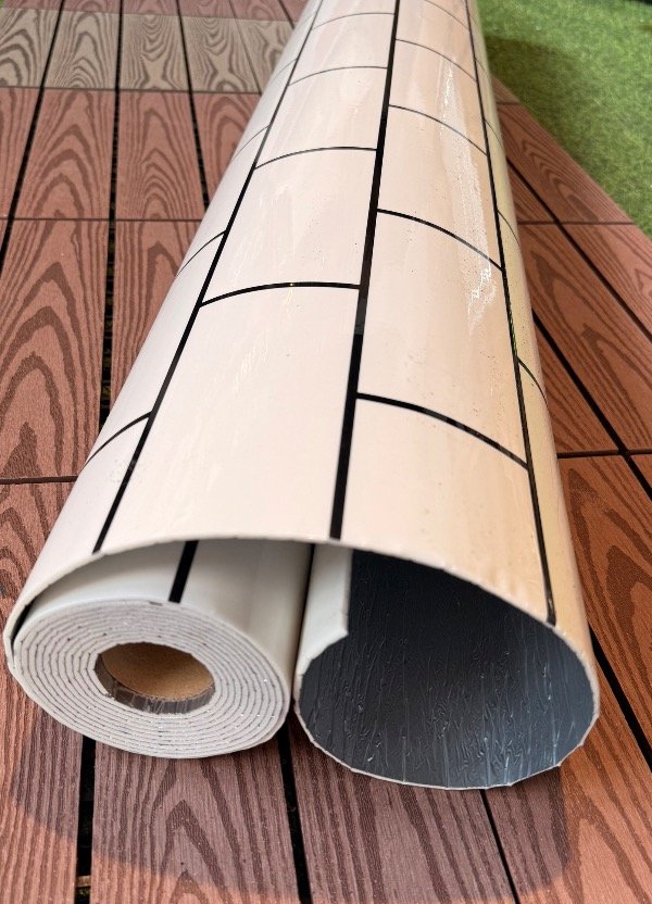 Producto - Rollo Autoadhesivo Simil Marmol 1.20 x 3 mt Subway blanco
