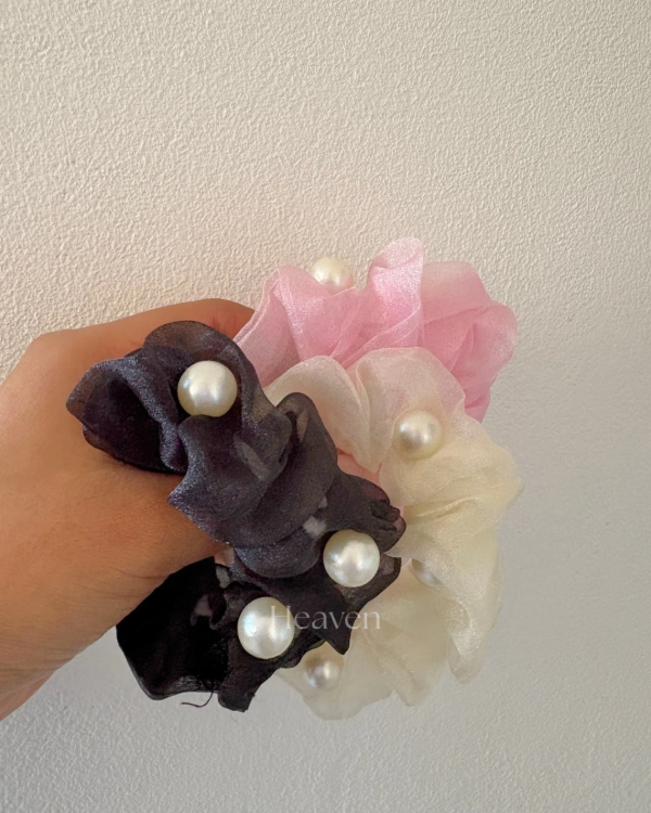 Producto - Scrunchie perla