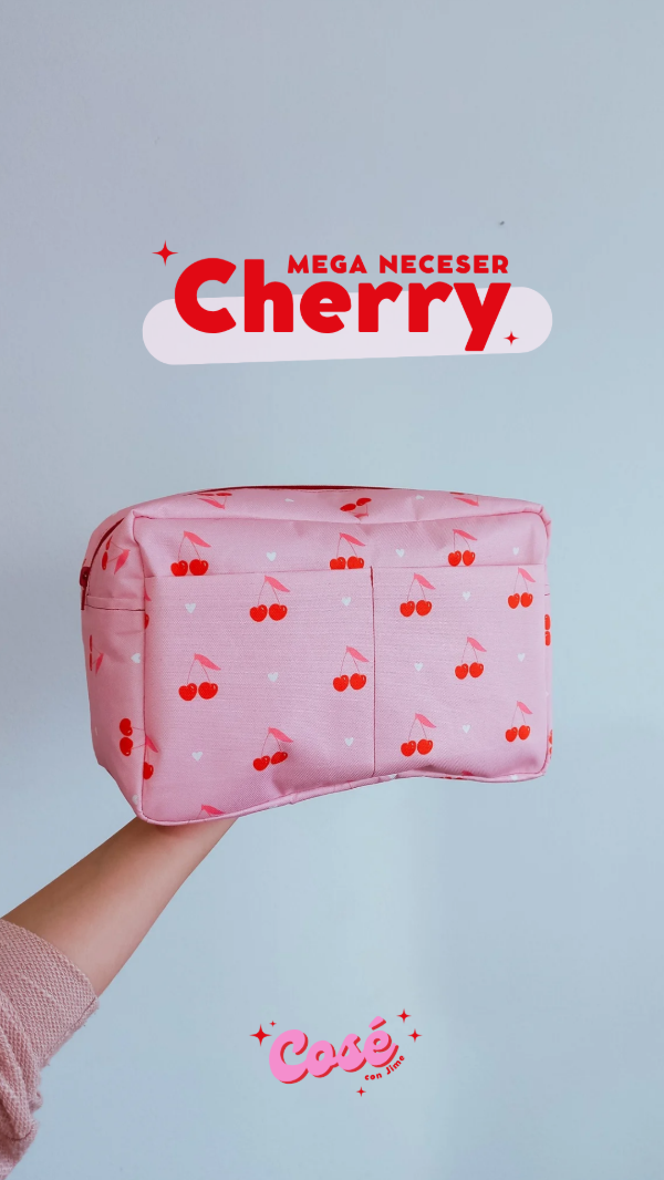 Producto - Mega neceser Cherry (Tutorial GRATIS en Instagram)