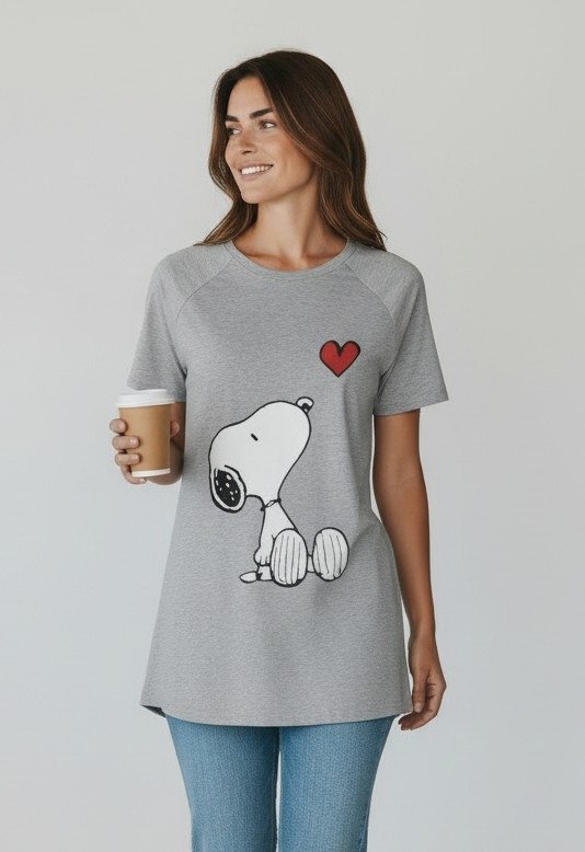 Producto - Remeron Snoopy Love Gris T2