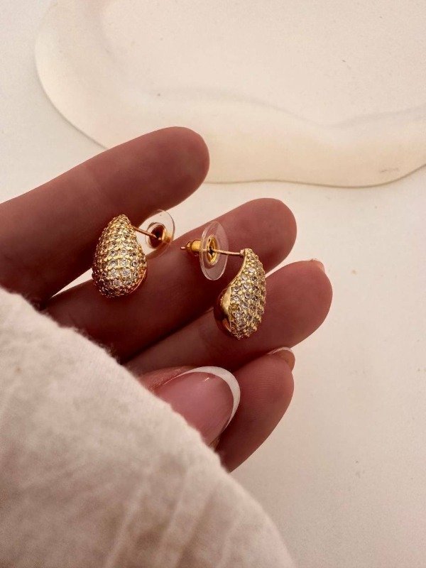 Producto - Aros mini gota gold