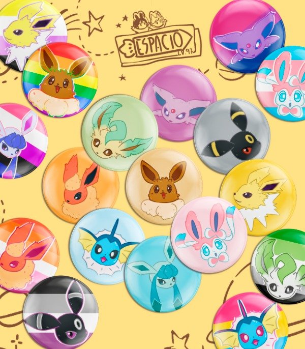 Producto - Pines Eevee Evoluciones // Pokemon