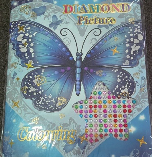 Producto - DIAMOND PAINTING CUADERNOS MARIPOSA AZUL