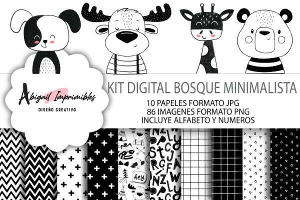 Producto - KIT DIGITAL BOSQUE MINIMALISTA