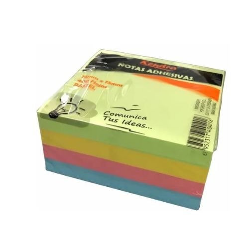 Producto - NOTAS ADHESIVAS KENDRA 75X75 PASTEL X400