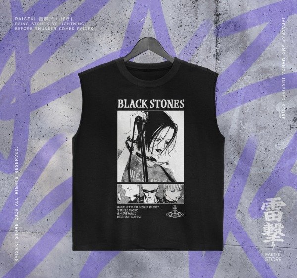 Producto - Musculosa Oversize Black Stones Nana