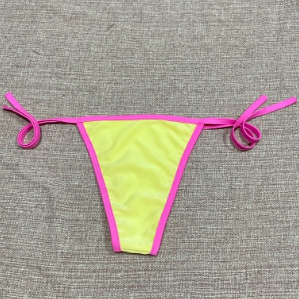 Producto - Bombacha amarilla borde rosa (talle 3)