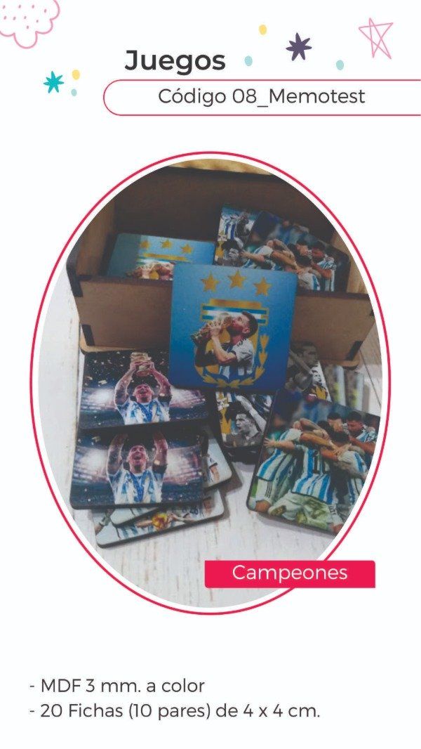 Producto - Memotest Campeones