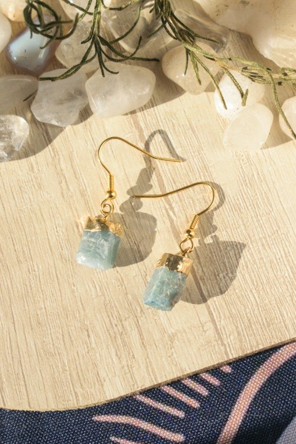Producto - Aros de Aguamarina