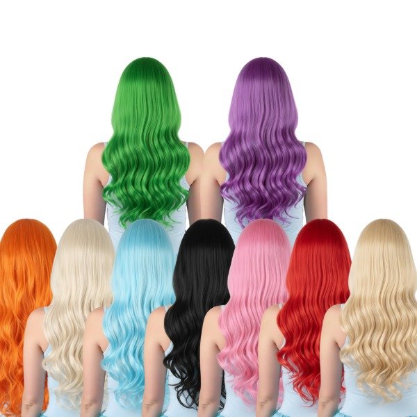 Producto - Pelucas Onduladas Distintos Colores 150 g.