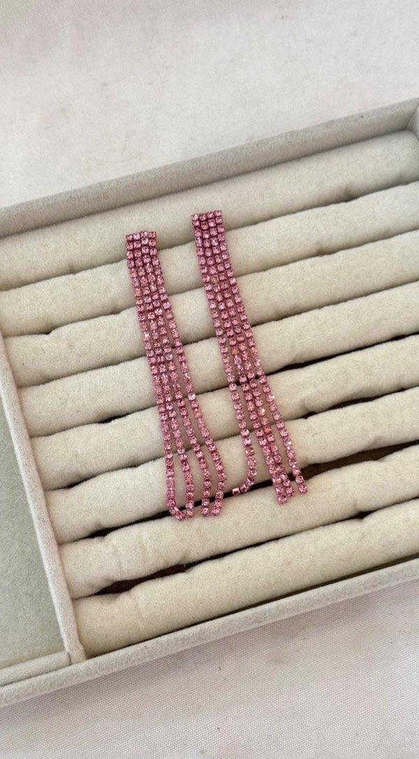 Producto - Aros strass Fucsia