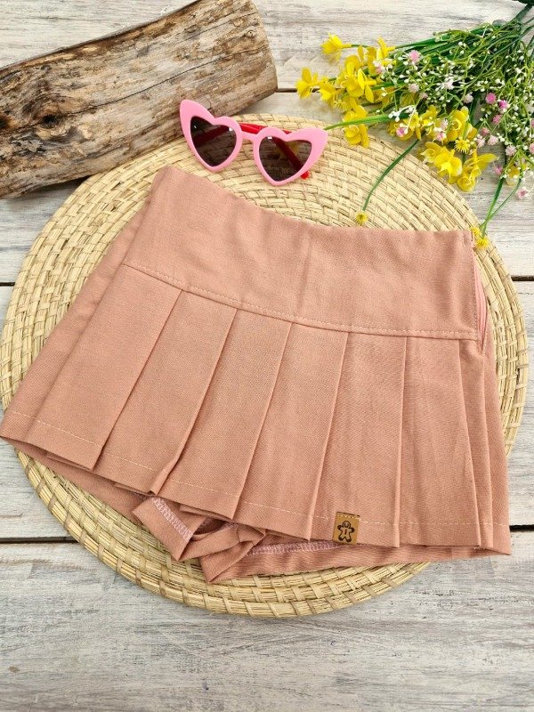 Producto - Pollera Pantalon Tusor Durazno (FD6)