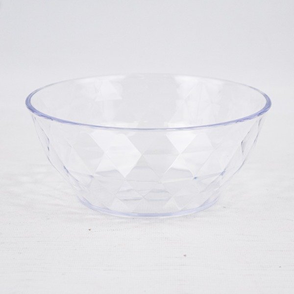 Producto - Ensaladera o bowls de acrilico facetado Cristal