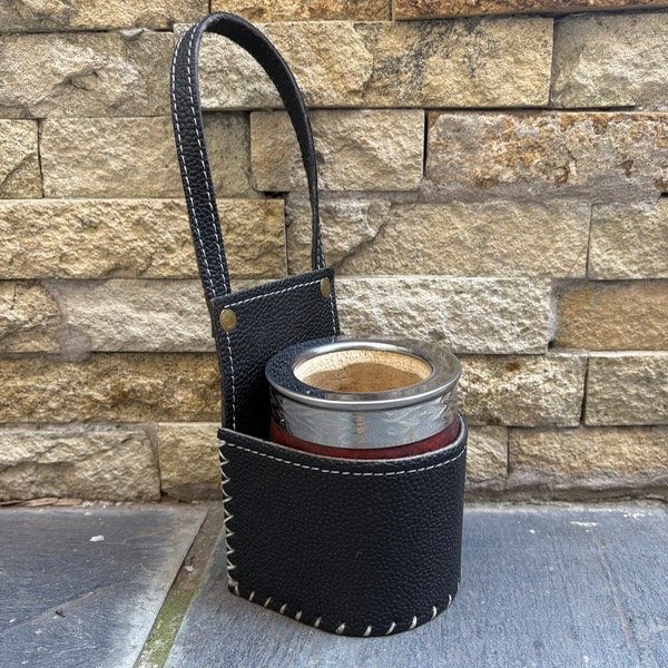 Producto - PORTA MATE PARA AUTO DE CUERO