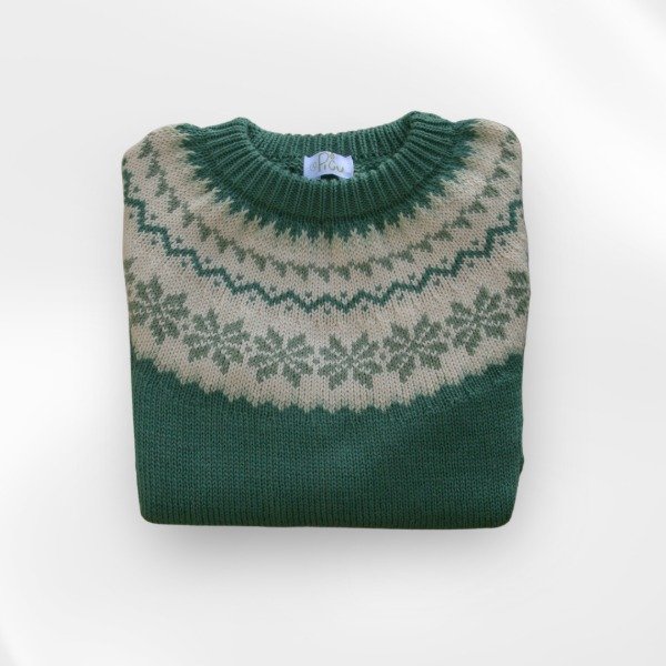 Producto - Sweater algodón verde T6