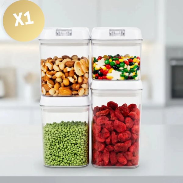 Producto - SET DE TUPPERS DE PLASTICO HERMETICOS X4