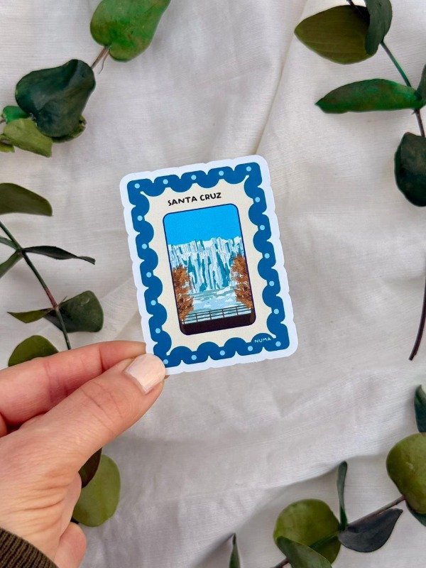 Producto - Sticker vinilo estampita SANTA CRUZ