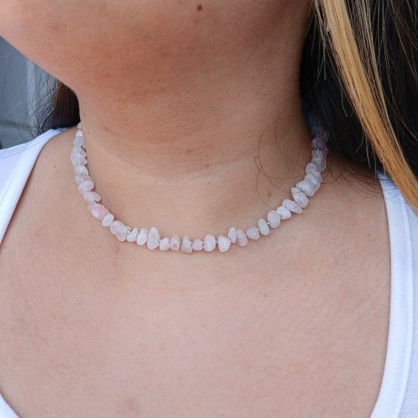 Producto - Collar Nilo de Cuarzo Rosa