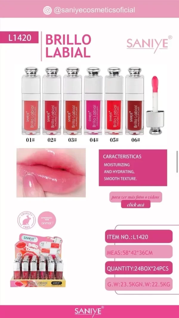 Producto - SANIYE LABIAL BRILLO HYALURONIC LIP PLUMER