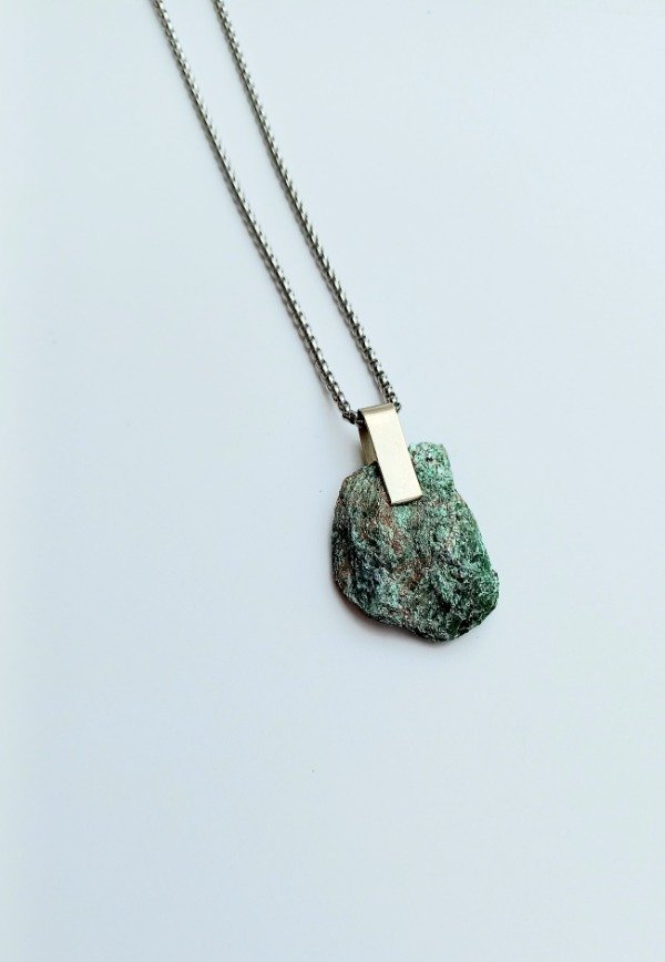 Producto - Collar Crisocola en Bruto