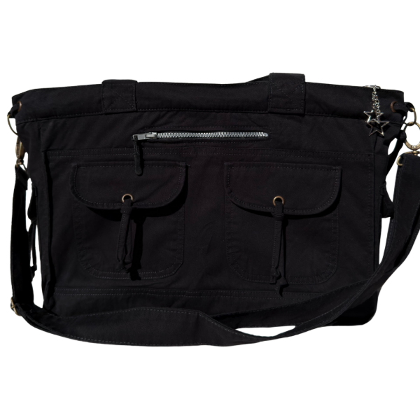 Producto - Morral Esme (gabardina negro)