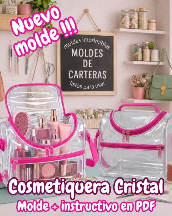 Producto - COSMETIQUERA CRISTAL - MOLDERÍA + PASO A PASO PDF