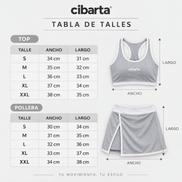 Producto - Conjunto top y pollera short modelo SET MSL beige - 2