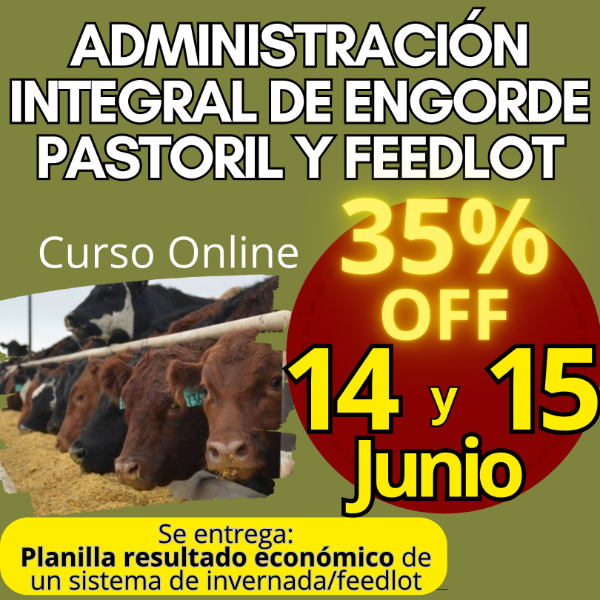 Producto - Curso Online: Administración Integral de Engorde Pastoril y Feedlot
