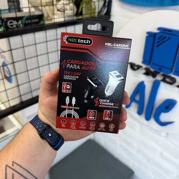 Producto - Cargador HBL para auto 38W + Cable