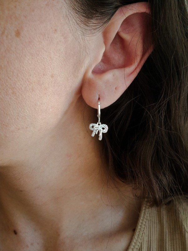 Producto - Aros Argollas Brisuras Dije Moño