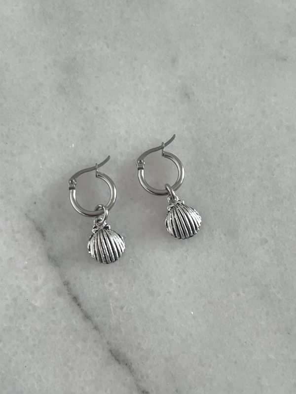 Producto - Aros caracola plateado
