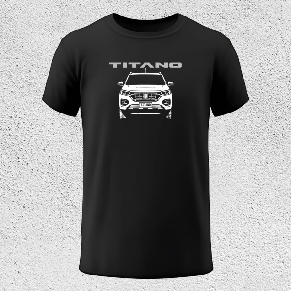 Producto - Remera Camioneta Fiat Titano manga corta negra