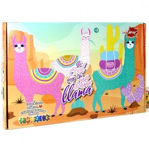 Producto - BOX POR 2 ROMPECABEZAS 54 PZAS. LLAMAS Y CACTUS