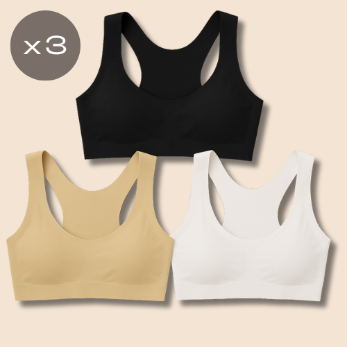 Producto - Pack x 3 Corpiños Segunda Piel Deportivos - taza desmontable