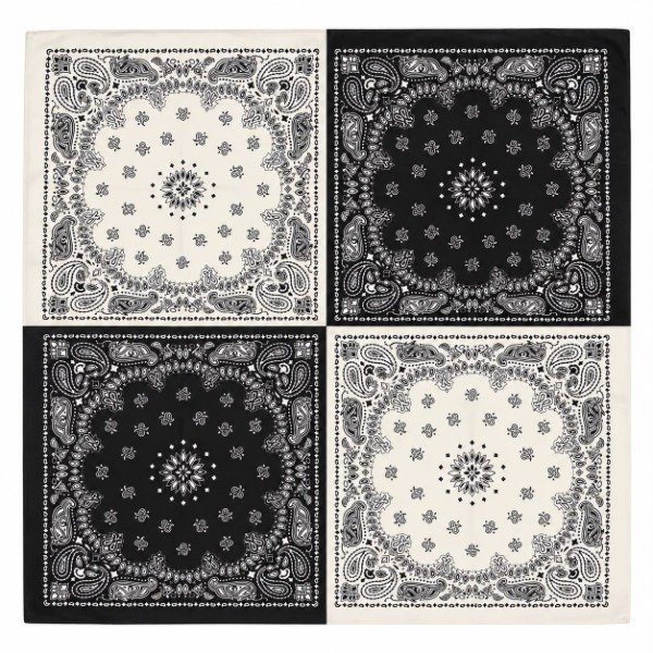 Producto - Pañuelo Black and White Mandalas - 0