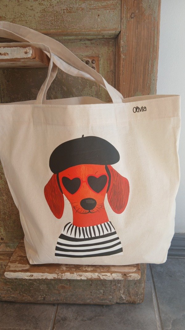 Producto - Tote bag salchi con anteojos