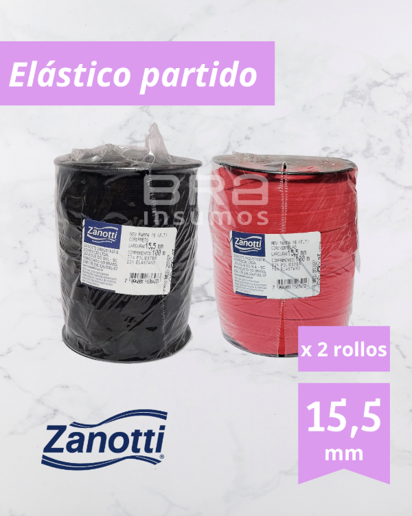 Producto - Combo "New Pampa" Zanotti - Negro y Rojo (x 1 Rollo de 100 Mts c/u)