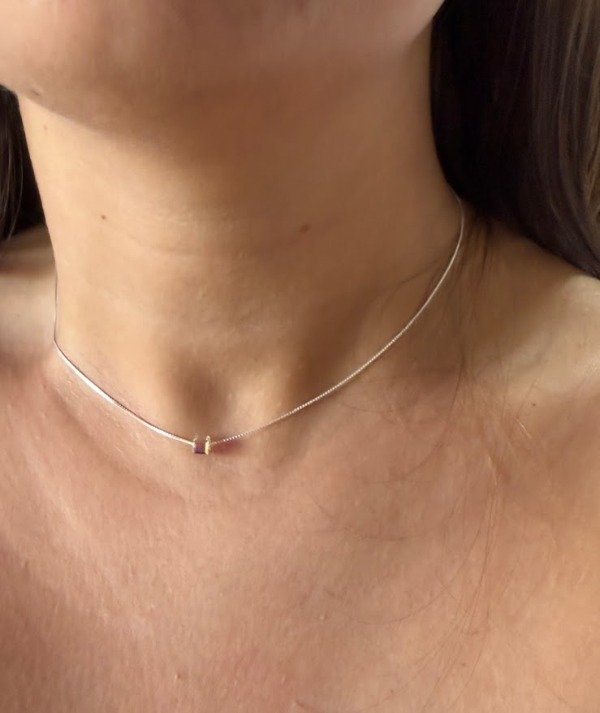 Producto - Cadenita Martina - cuadradito tornasolado